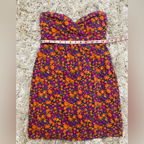 Volcom Women’s Floral Tube Top Strapless Frochickie Dress Size Small (US 3) - Picture 7 of 12